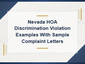 Nevada Hoa Discrimination Violations & Complaint Letters